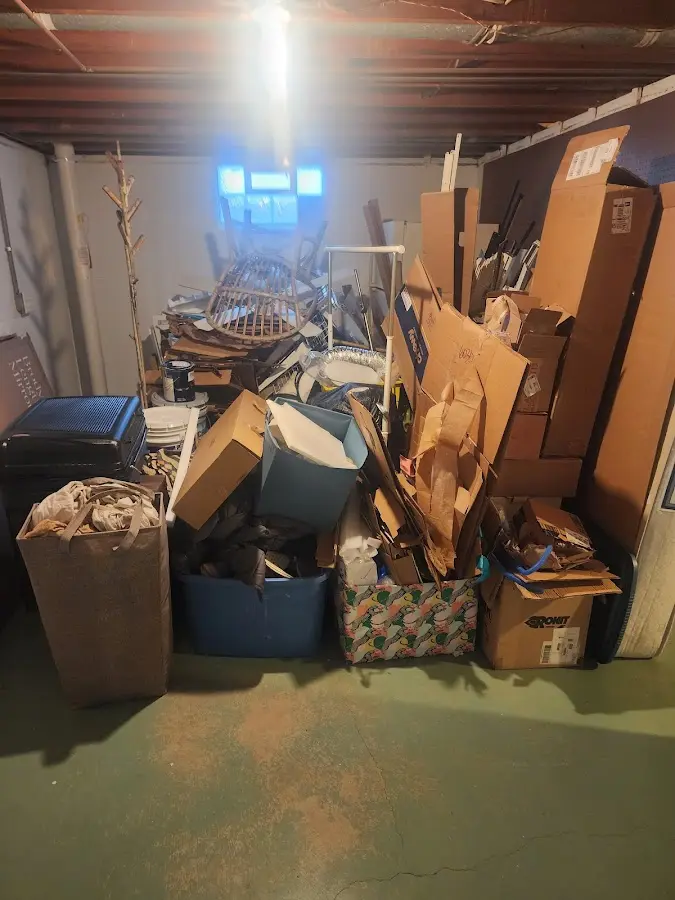 Roll-off dumpster container at job site for Yard Waste Dumpster Rental in Canyon